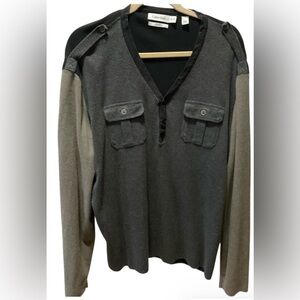 Calvin Klein Men's Gray Sweater XXL